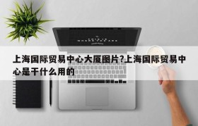 上海国际贸易中心大厦图片?上海国际贸易中心是干什么用的